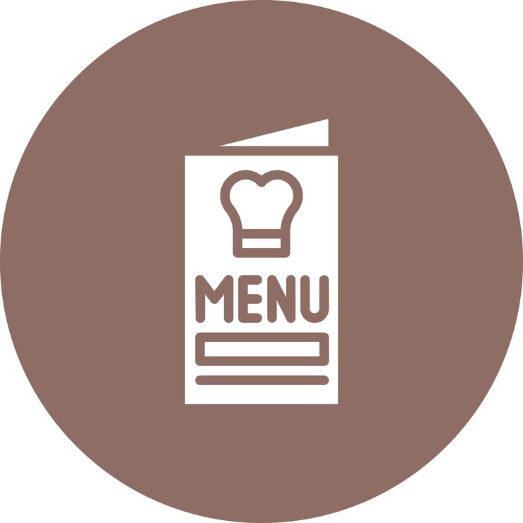 Vetor ilustração de ícone vetorial do menu do conjunto de ícones de entrega de alimentos