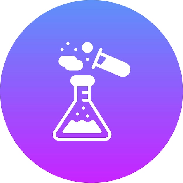 Vetor ilustração de ícones de vetores de reação química do iconos de química