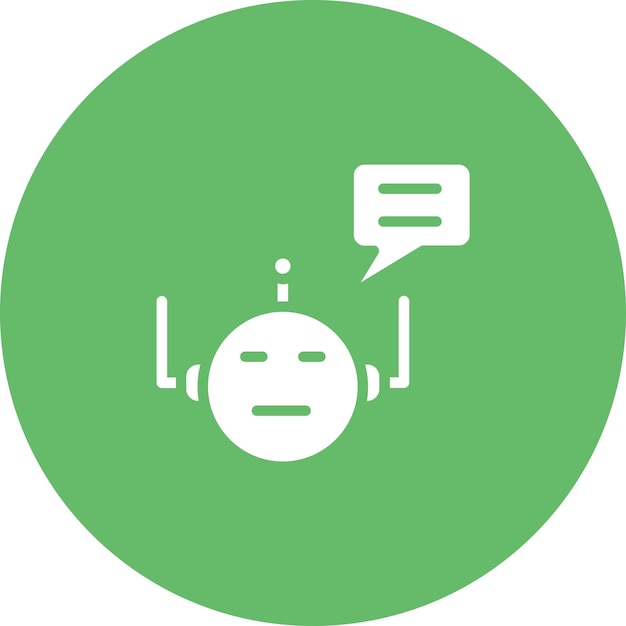 Vetor ilustração de ícones vetoriais de chatbots do iconeseto de comunicações