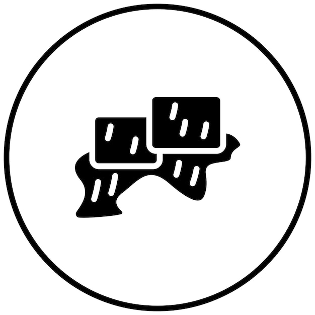 Vetor ilustração de ícones vetoriais de derretimento de gelo do iconete de ecologia