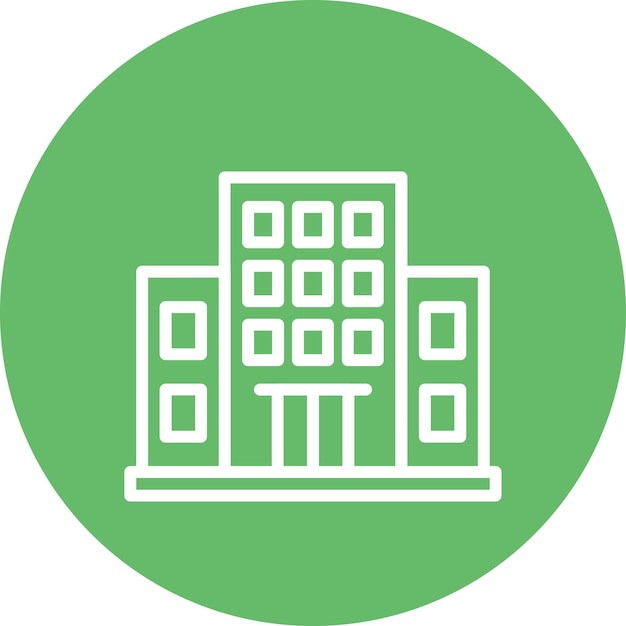 Ilustração de ícones vetoriais de edifícios de Real Estate
