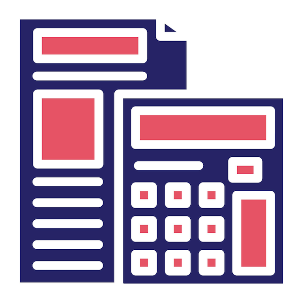 Vetor ilustração de ícones vetoriais de matemática do iconeset de educação