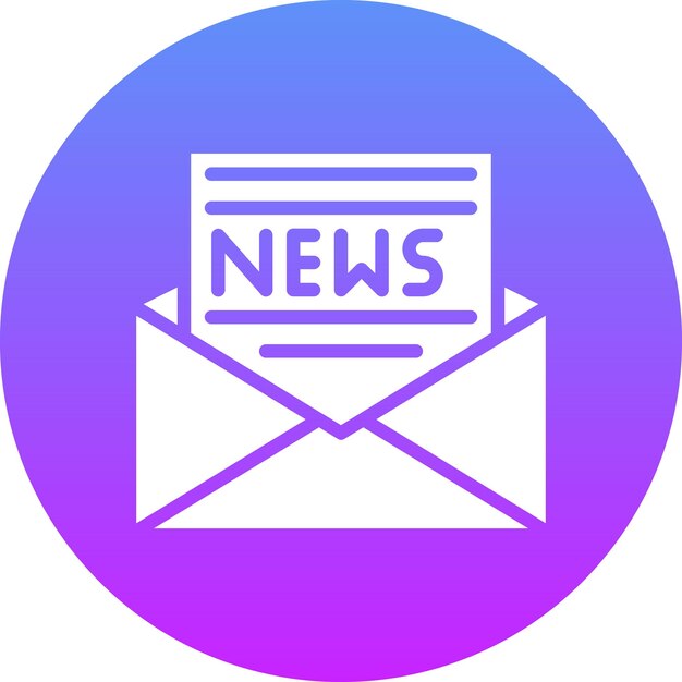 Ilustração de ícones vetoriais de newsletter do iconos de marketing