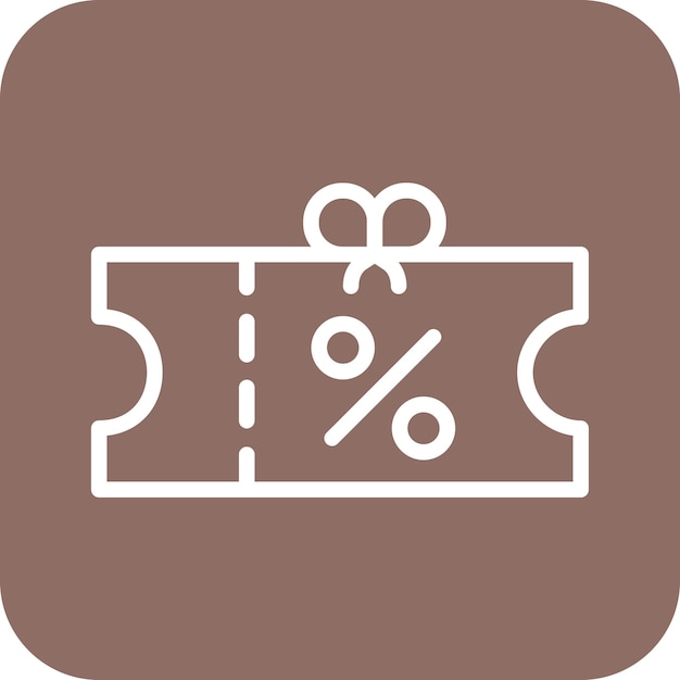 Ilustração de ícones vetoriais de voucher do e-commerce