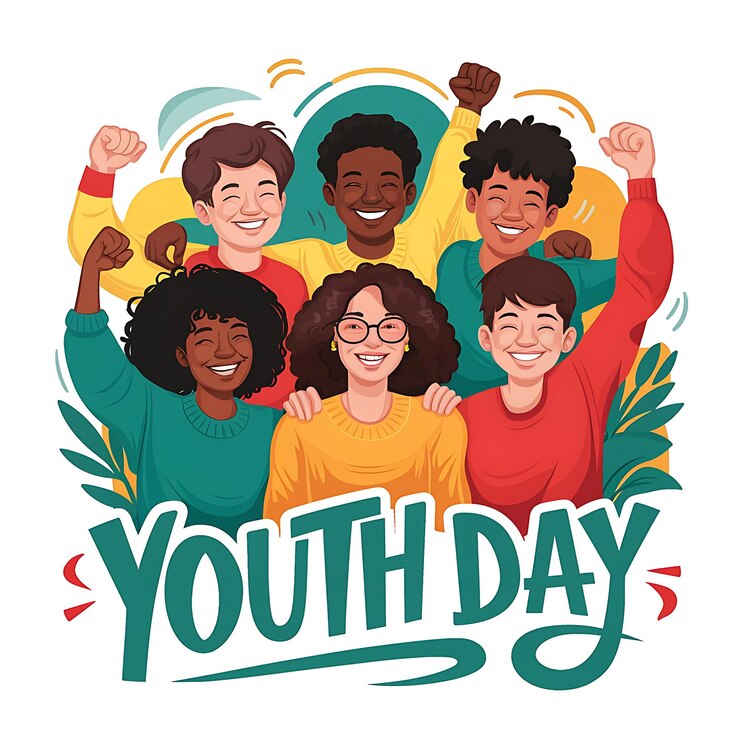 Vetor ilustração de imagem vetorial da celebração do dia internacional da juventude