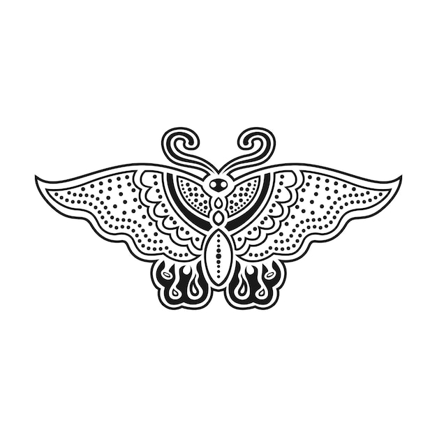 Ilustração de imagem vetorial de ícone de borboleta javanesa