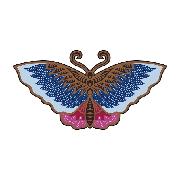 Vetor ilustração de imagem vetorial de ícone de borboleta javanesa