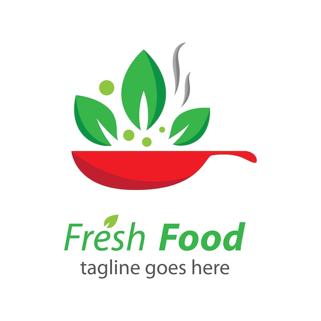 Vetor ilustração de imagens de logotipo de alimentos frescos