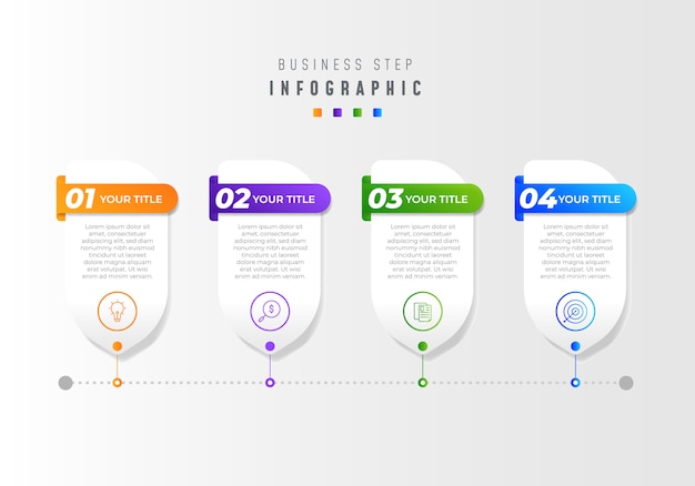 Ilustração de infográficos de negócios