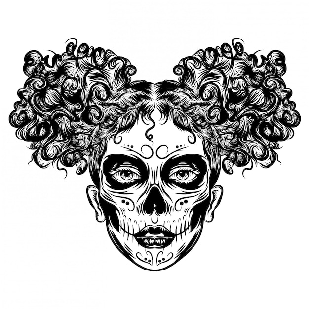 ilustração de inspiração de garota safada com faixa de cabelo de coelho