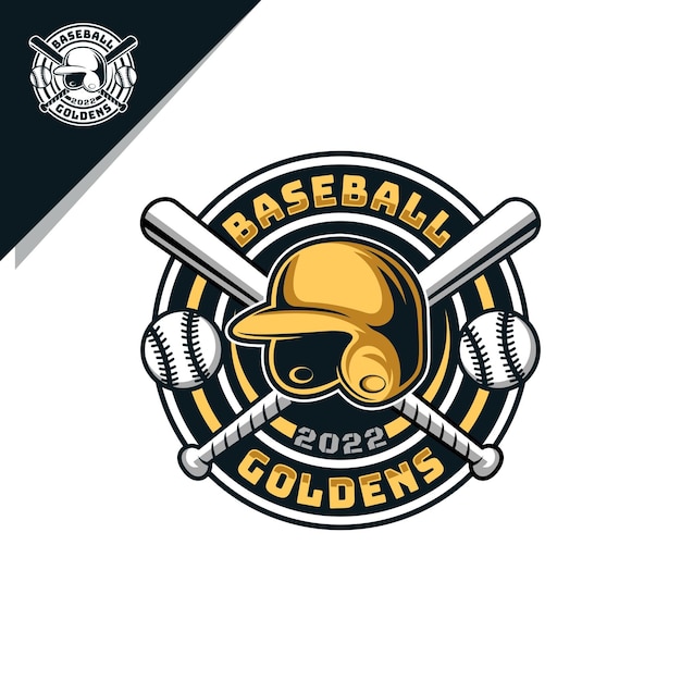 Ilustração de kit de beisebol para logotipo ou emblema