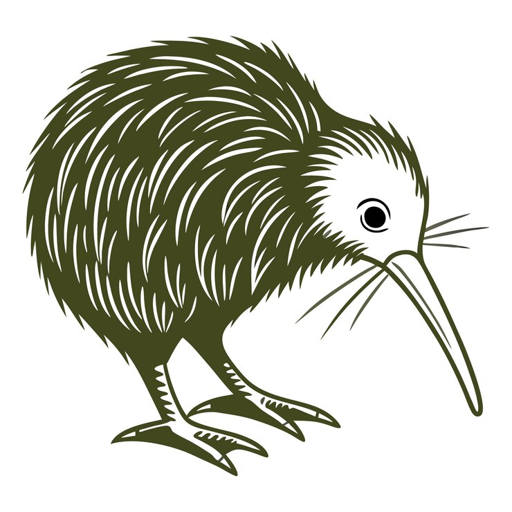 Vetor ilustração de kiwi bird