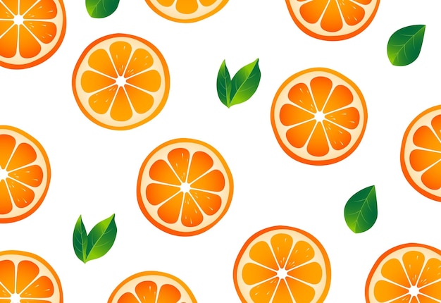 Ilustração de laranja para design de plano de fundo