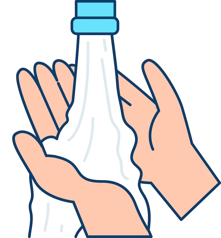 Vetor ilustração de lavagem das mãos com líquido antibacteriano conceito de higiene e limpeza