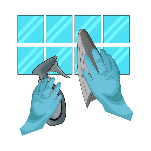Ilustração de limpeza
