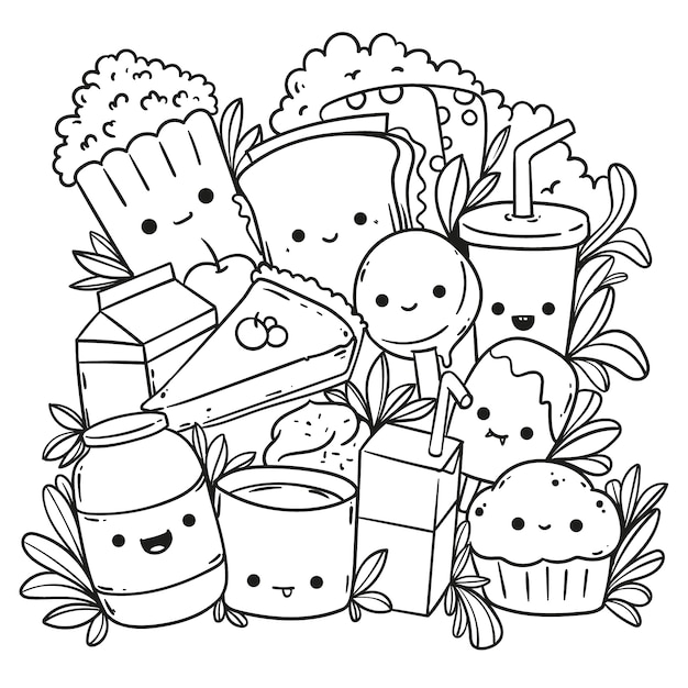 Desenhos para colorir Kawaii - 10