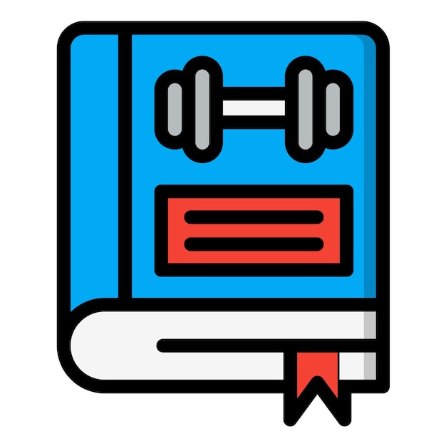 Ilustração de livro de design de ícones vetoriais