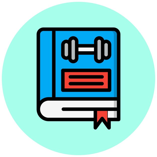 Ilustração de livro de design de ícones vetoriais