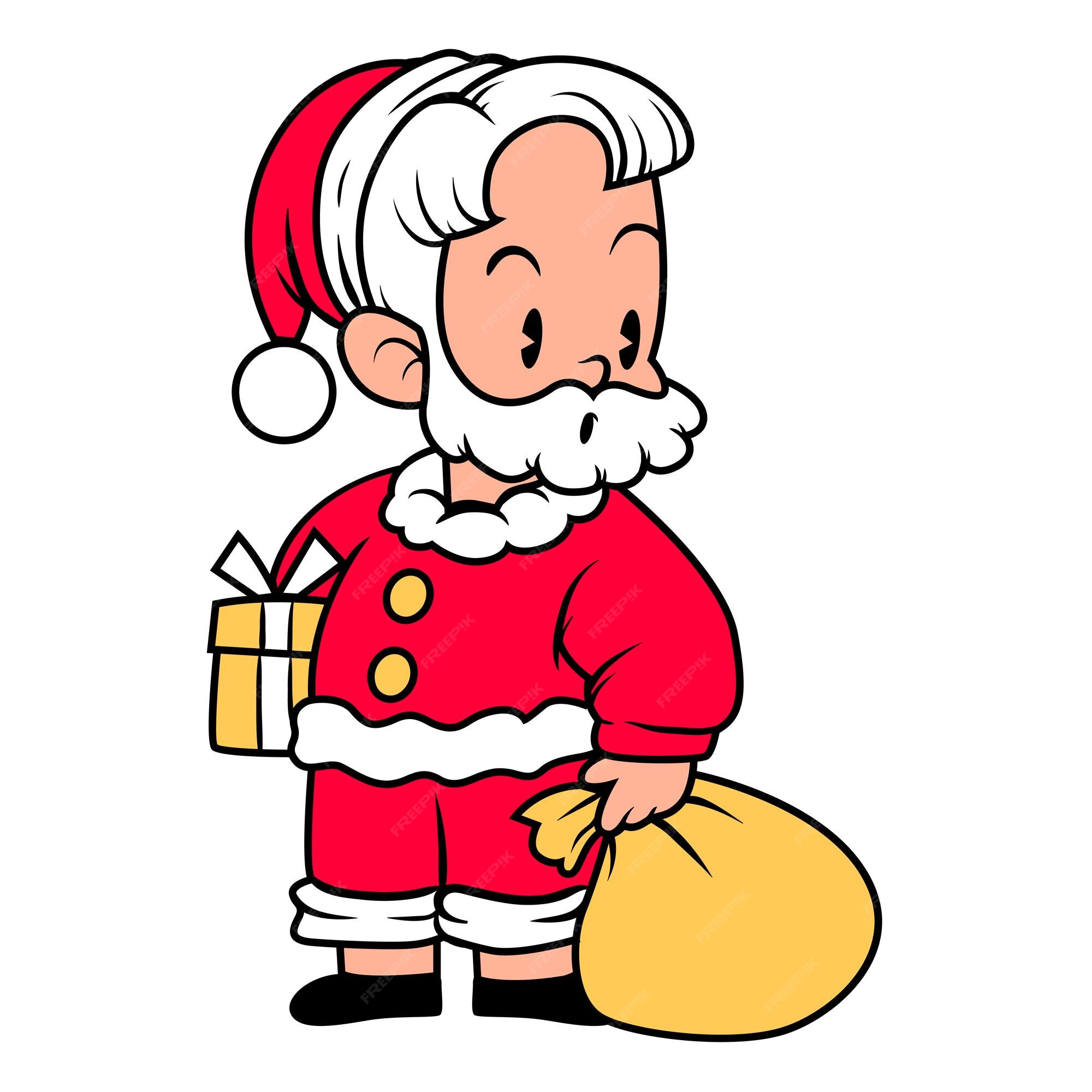 Desenho de Papai Noel, Como Desenhar, Kawaii, Pintura, Dia de