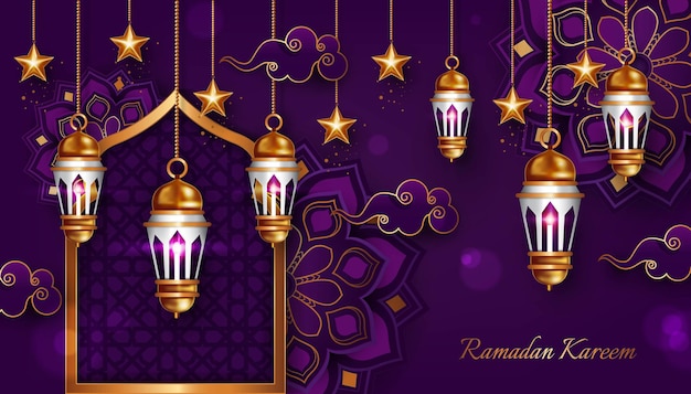 Ilustração de luxo ramadan kareem