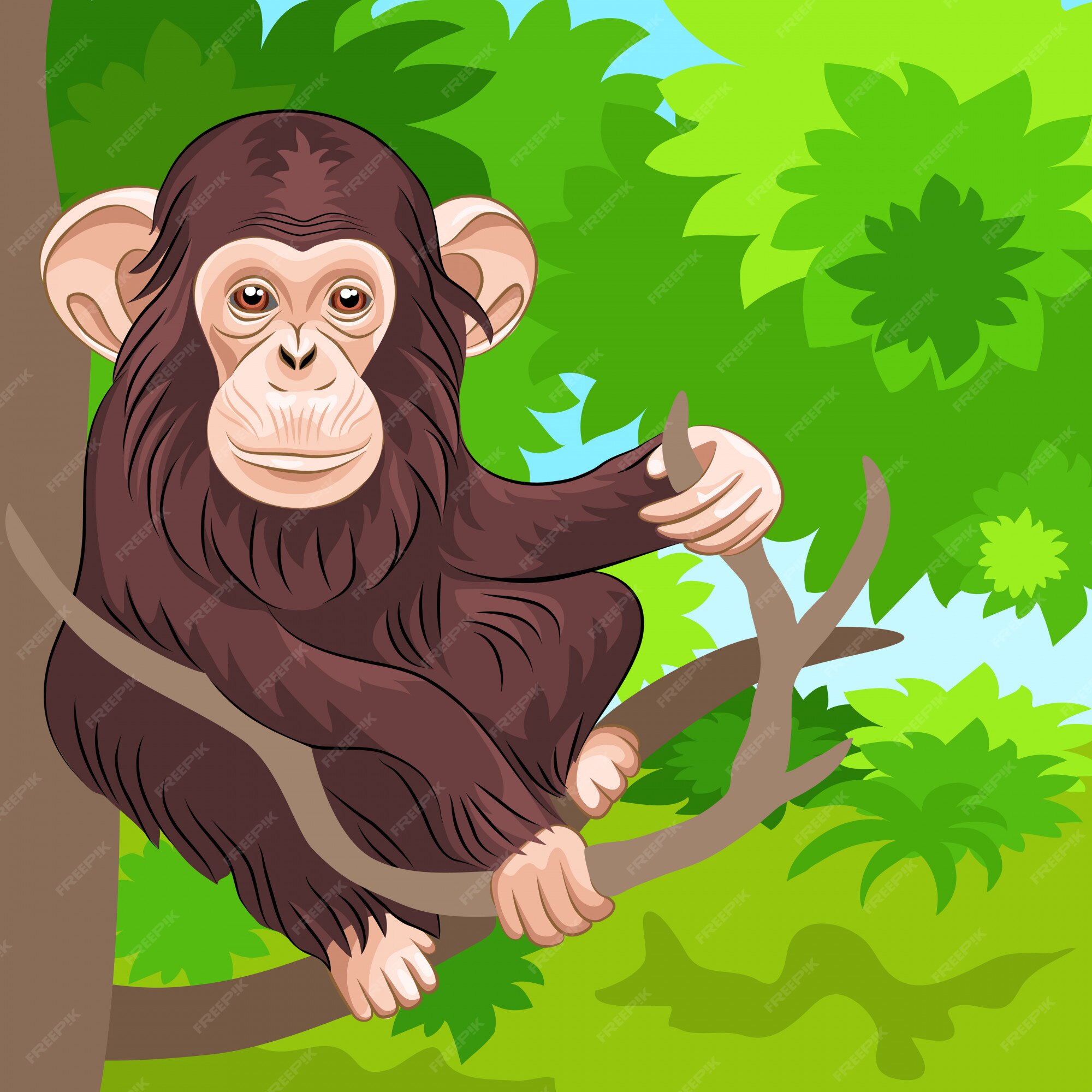 Diferentes Pães Macaco Personagem Animal Selvagem Zoológico Macaco Chimpanzé  Ilustração Vetorial. Royalty Free SVG, Cliparts, Vetores, e Ilustrações  Stock. Image 77468899