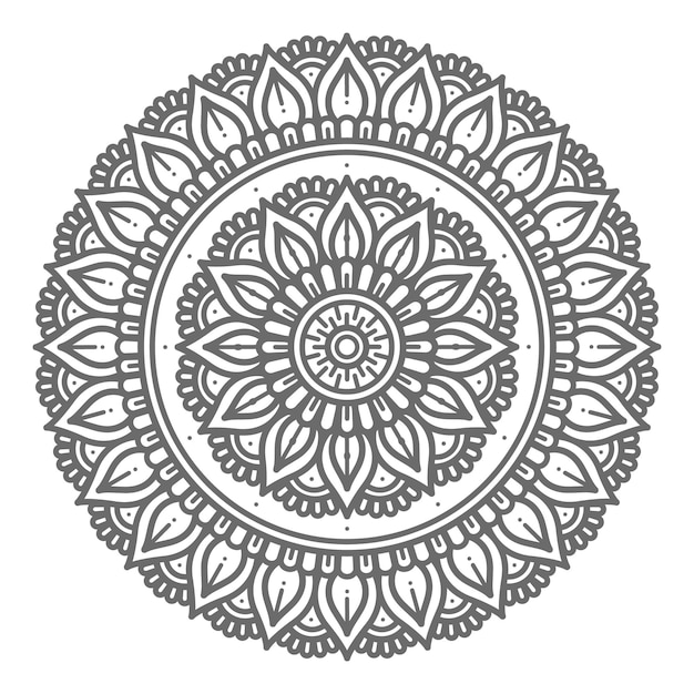 ilustração de mandala de estilo de círculo para decoração