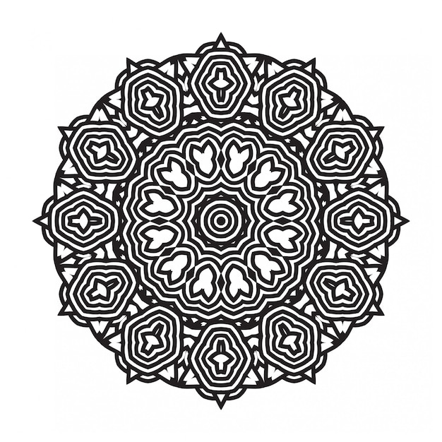 Ilustração de mandala decorativa de luxo