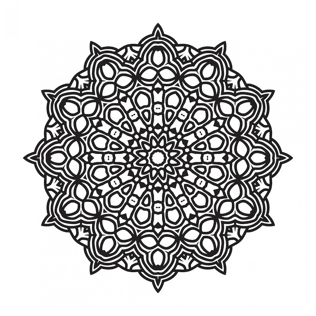 Ilustração de mandala decorativa de luxo