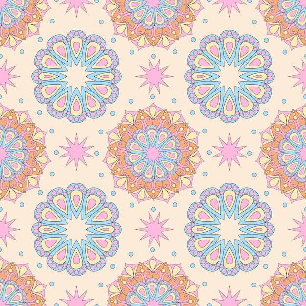 Ilustração de mandala desenhada à mão
