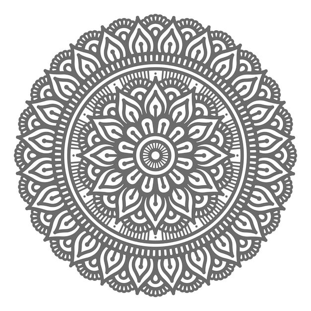 ilustração de mandala em estilo circular para conceito abstrato e decorativo