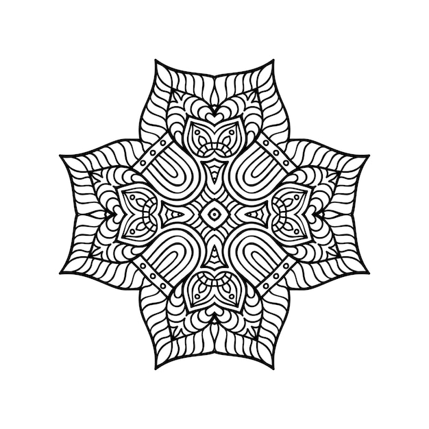 Ilustração de mandala ornamental de luxo