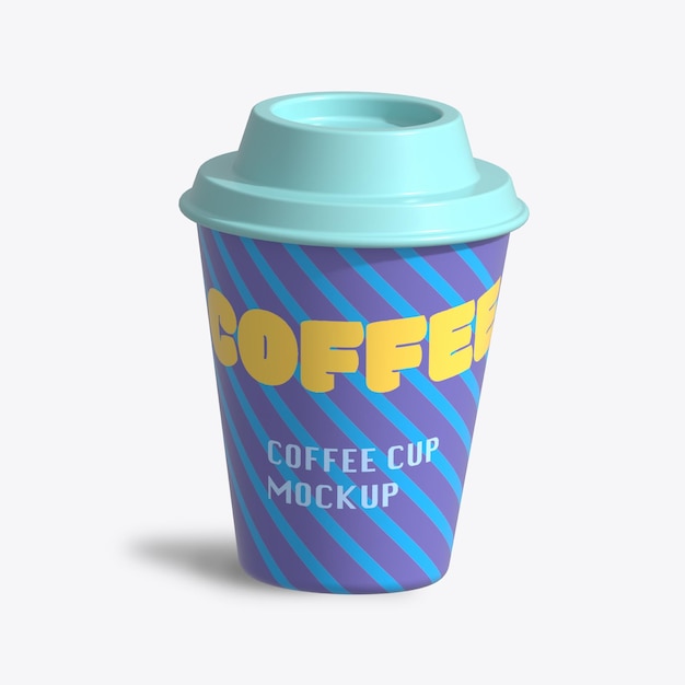 Ilustração de maquete de café 3D