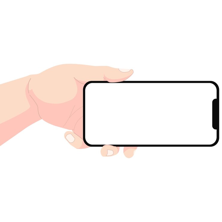 Vetor ilustração de maquete de smartphone