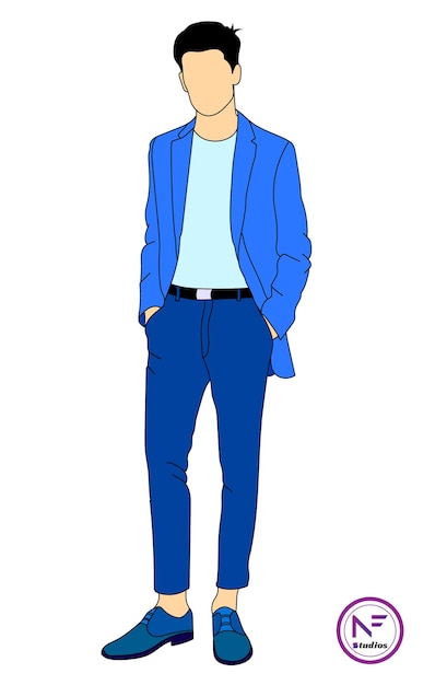 Ilustração de menino esperto Desenho