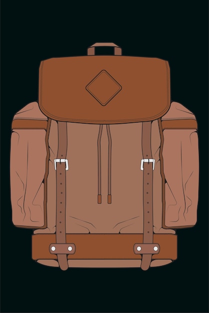 Vetor ilustração de mochilas vetoriais mochilas coloridas para estudantes, viajantes e turistas