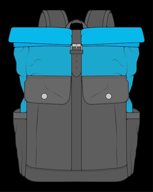 Vetor ilustração de mochilas vetoriais mochilas coloridas para estudantes, viajantes e turistas