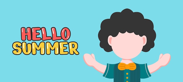 Ilustração de modelo de banner de verão