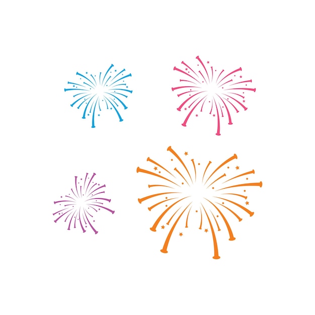 Fogos De Artifício Vector Template Design Ilustração PNG , ícones De  Modelo, Fogos De Artifício, Fundo Imagem PNG e Vetor Para Download Gratuito