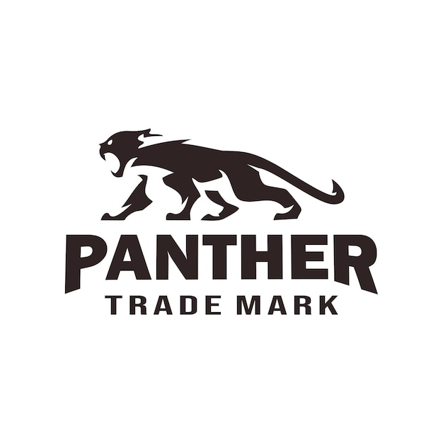 Vetor ilustração de modelo de vetor de logotipo panther