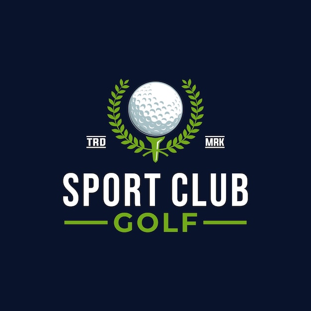 Vetor ilustração de modelo gráfico vetorial de golfe para clube esportivo
