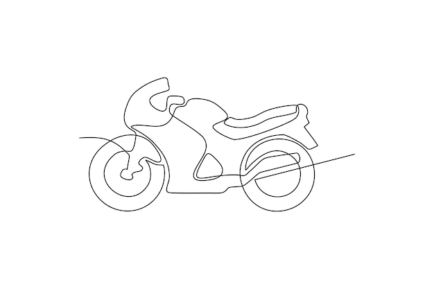 Entregue O Estilo Da Tração De Uma Ilustração Nova Da Motocicleta Do Vetor  Para O Livro Para Colorir Ilustração do Vetor - Ilustração de transporte,  creativo: 97630393