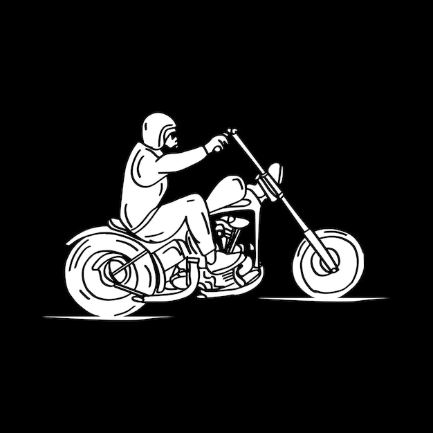 Desenho De Clássico De Moto Com Seguidores Em Hanói, Mão Livre