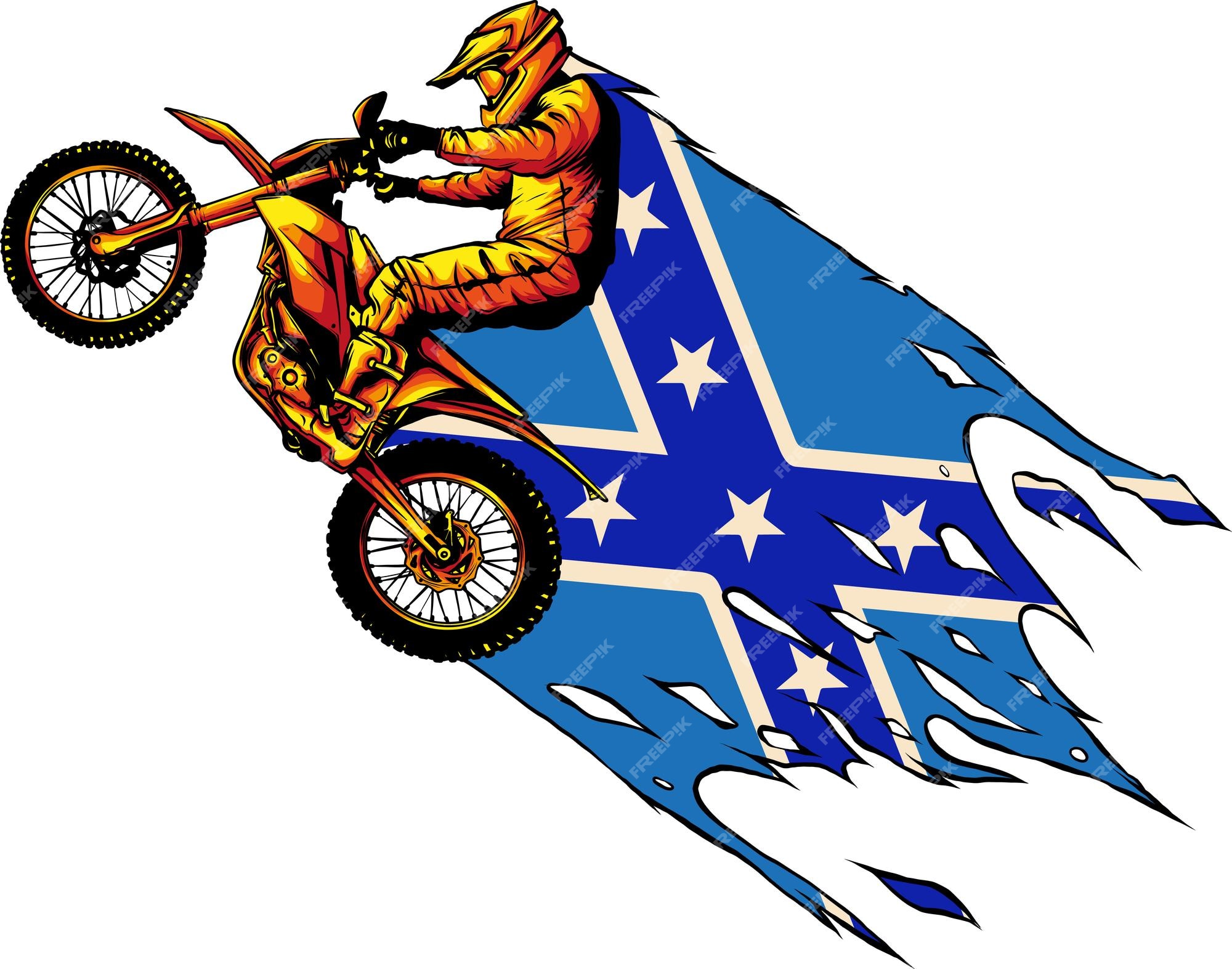 Desenho Da Concorrência Motocross Ilustração do Vetor - Ilustração