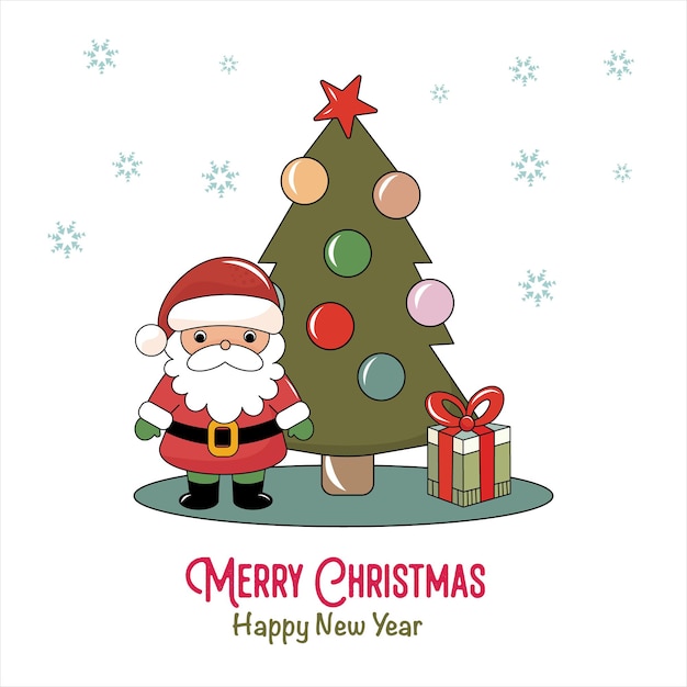 Ilustração de Natal em estilo de desenho animado