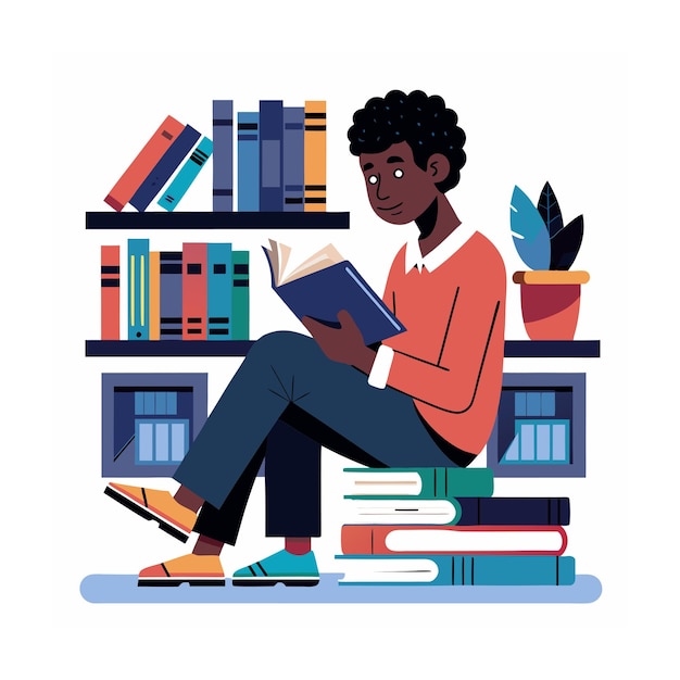 Ilustração de Negros Comprando