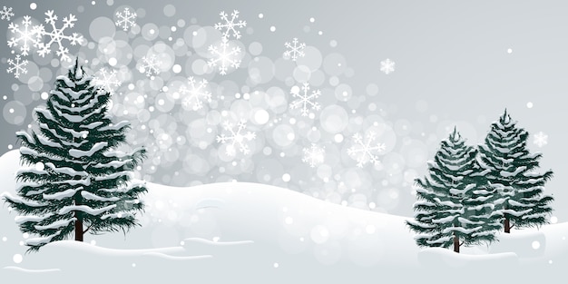 Ilustração de neve do inverno