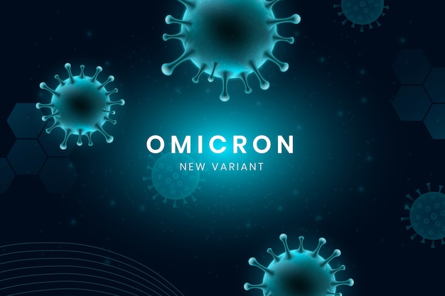 Ilustração de omicron realista