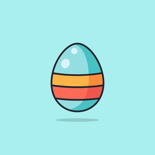 Vetor ilustração de ovos de páscoa