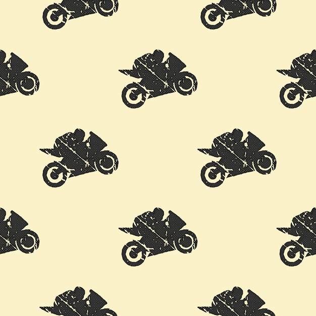 Ilustração de padrão de homem de motociclistas e motociclistas. imagem criativa e esportiva