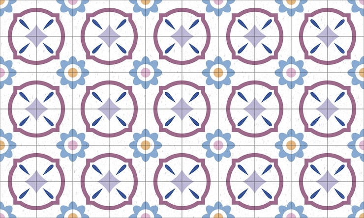 Vetor ilustração de padrão texturizado de azulejos